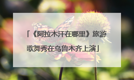 《阿拉木汗在哪里》旅游歌舞秀在乌鲁木齐上演