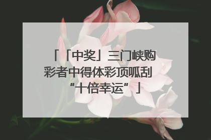 「中奖」三门峡购彩者中得体彩顶呱刮“十倍幸运”