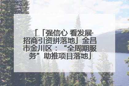「强信心 看发展·招商引资拼落地」金昌市金川区：“全周期服务”助推项目落地