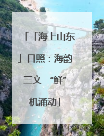 「海上山东」日照：海韵三文 “鲜”机涌动