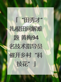 “田秀才”扎根田间解难题 黄梅94名技术指导员催开乡村“科技花”