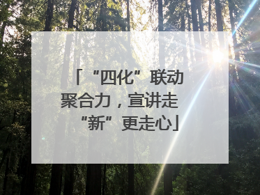 “四化”联动聚合力，宣讲走“新”更走心