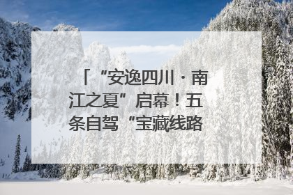 “安逸四川・南江之夏”启幕！五条自驾“宝藏线路”串联避暑胜地