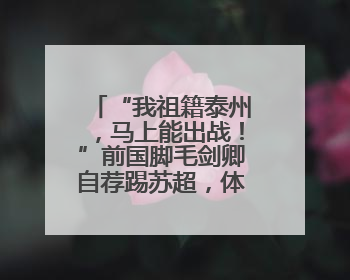 “我祖籍泰州，马上能出战！”前国脚毛剑卿自荐踢苏超，体育局回应