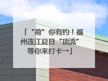 “荷”你有约！福州连江夏日“顶流”等你来打卡→