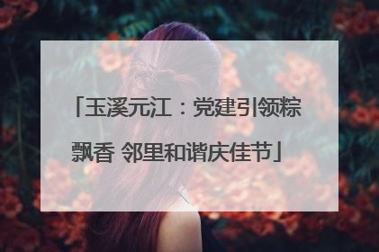玉溪元江：党建引领粽飘香 邻里和谐庆佳节