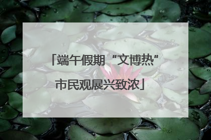 端午假期“文博热” 市民观展兴致浓