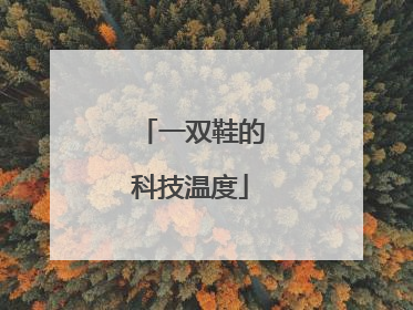 一双鞋的科技温度