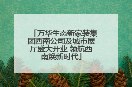 万华生态新家装集团西南公司及城市展厅盛大开业 领航西南焕新时代