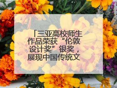 三亚高校师生作品荣获“伦敦设计奖”银奖，展现中国传统文化创新魅力