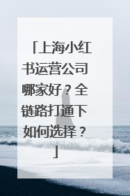 上海小红书运营公司哪家好？全链路打通下如何选择？