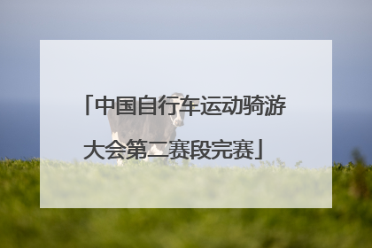 中国自行车运动骑游大会第二赛段完赛