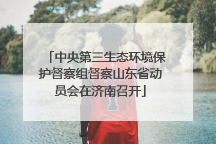 中央第三生态环境保护督察组督察山东省动员会在济南召开