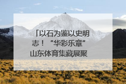 以石为鉴以史明志！“华彩乐章”山东体育集藏展聚焦“岱石丹心”