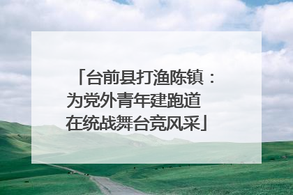 台前县打渔陈镇：为党外青年建跑道 在统战舞台竞风采