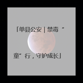 单县公安｜禁毒“童”行，守护成长