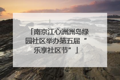 南京江心洲洲岛绿园社区举办第五届“乐享社区节”