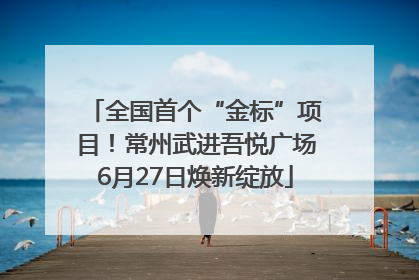 全国首个“金标”项目！常州武进吾悦广场6月27日焕新绽放