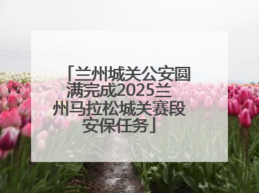兰州城关公安圆满完成2025兰州马拉松城关赛段安保任务