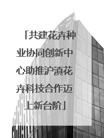 共建花卉种业协同创新中心助推沪滇花卉科技合作迈上新台阶