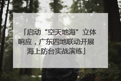 启动“空天地海”立体响应，广东四地联动开展海上防台实战演练