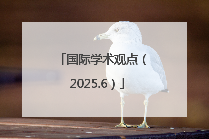 国际学术观点（2025.6）