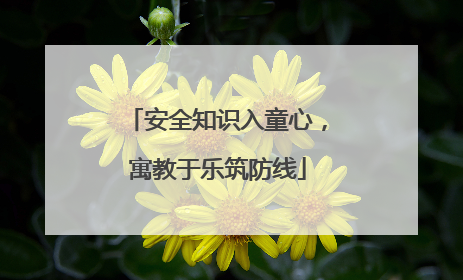 安全知识入童心，寓教于乐筑防线
