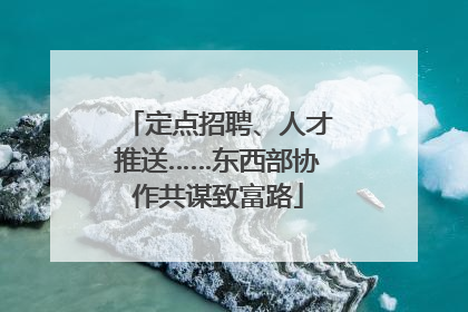定点招聘、人才推送……东西部协作共谋致富路