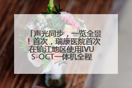声光同步，一览全景！首次，瑞康医院首次在镇江地区使用IVUS-OCT一体机全程指导冠脉介入手术