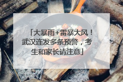 大暴雨+雷暴大风！武汉连发多条预警，考生和家长请注意