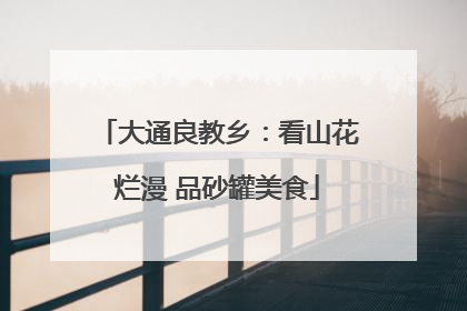 大通良教乡：看山花烂漫 品砂罐美食