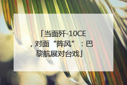 当面歼-10CE，对面“阵风”：巴黎航展对台戏