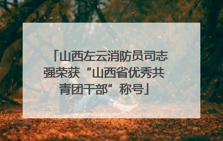山西左云消防员司志强荣获“山西省优秀共青团干部”称号