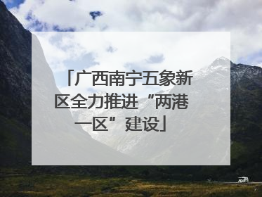 广西南宁五象新区全力推进“两港一区”建设
