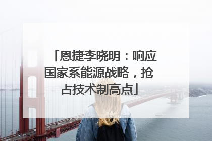 恩捷李晓明：响应国家系能源战略，抢占技术制高点