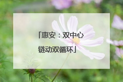 惠安：双中心链动双循环