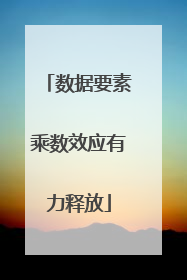 数据要素乘数效应有力释放