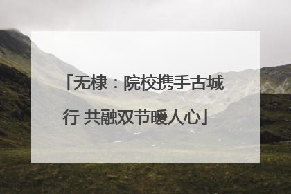 无棣：院校携手古城行 共融双节暖人心