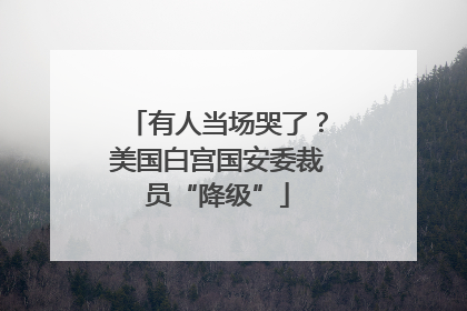 有人当场哭了？美国白宫国安委裁员“降级”