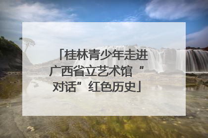 桂林青少年走进广西省立艺术馆“对话”红色历史