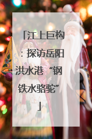 江上巨构：探访岳阳洪水港“钢铁水骆驼”
