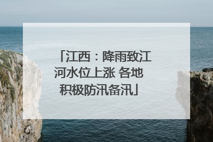 江西：降雨致江河水位上涨 各地积极防汛备汛