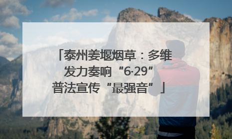 泰州姜堰烟草：多维发力奏响“6·29”普法宣传“最强音”