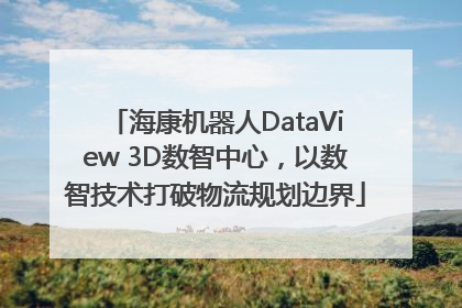 海康机器人DataView 3D数智中心，以数智技术打破物流规划边界