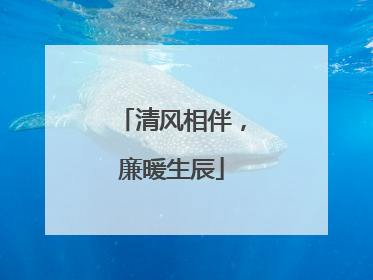 清风相伴，廉暖生辰