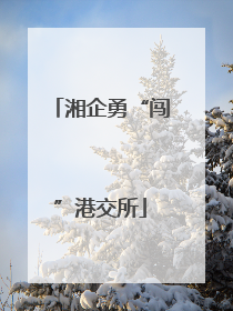 湘企勇“闯”港交所