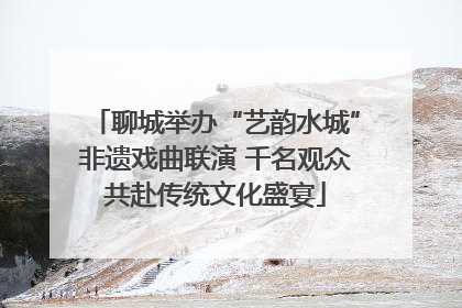 聊城举办“艺韵水城”非遗戏曲联演 千名观众共赴传统文化盛宴