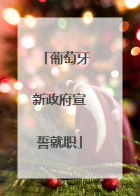 葡萄牙新政府宣誓就职