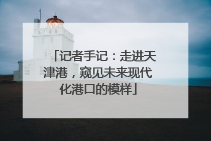 记者手记：走进天津港，窥见未来现代化港口的模样
