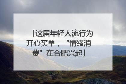 这届年轻人流行为开心买单，“情绪消费”在合肥兴起